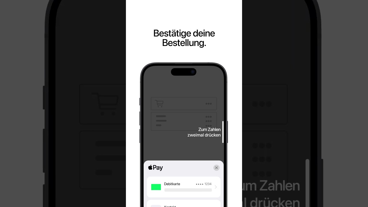 Achte auf den Apple Pay Button