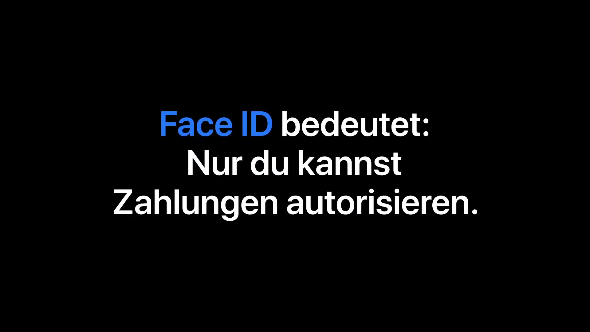 Zahlungen autorisieren mit Face ID